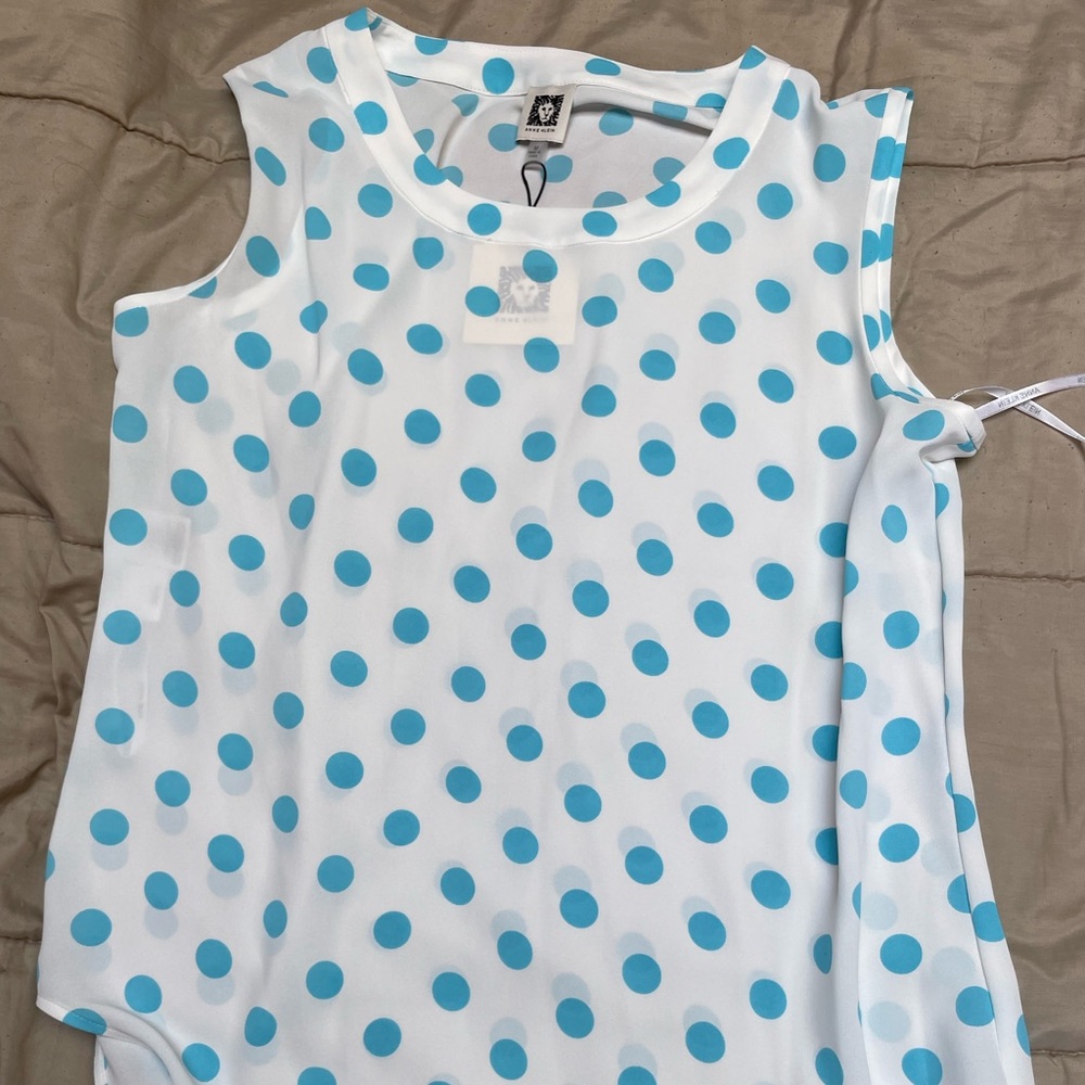 NWT Anne Klein Hi-Low Tunic Blouse M